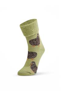 Kiwi Bed Socks - Emerald