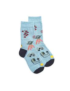 Baby wear: Kids Toma-toes Sock - Seafoam