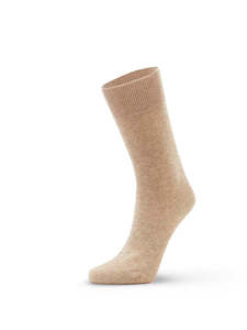 Possum Merino Plain Sock - Beige