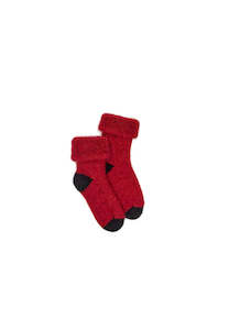 Baby Possum Plain Sock - Berry