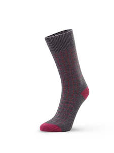 Possum Grid Cushion Sock - Riverstone