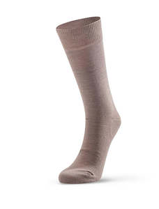 Merino Plain Sock (Mens Fit) - Beige