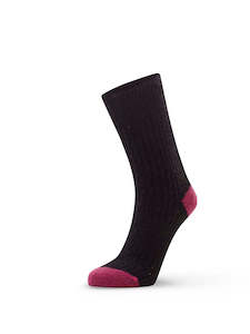 Possum Rib Sock (Womens Fit) - Fuchsia