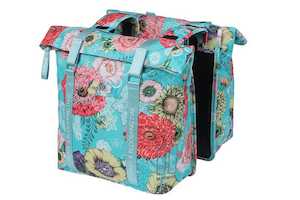 Bicycle and accessory: Basil - Bloom Field double pannier bag