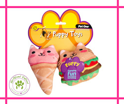 Pet One Puppy Toy - Fast Food Assorted