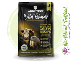 Store-based retail: Addiction Wild Islands Highlands Meats - Cat - 1.8kg