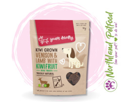 Yours Droolly Natural Dog Treats - Kiwi Grown Venison & Lamb with Kiwifruit