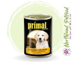 Primal Canned Puppy Food - Chicken Salmon & Vegetable