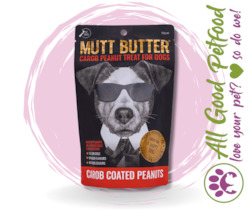 Mutt Butter Dog Treat Carob Coated Peanuts - 150g