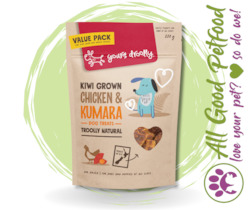 Yours Droolly Natural dog Treats - Kiwi Grown Chicken & Kumara