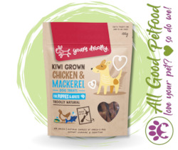 Yours Droolly Natural dog Treats - Kiwi Grown Chicken & Mackerel