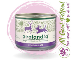 SALE -- 25% OFF --Zealandia Dog Venison Pate 170g