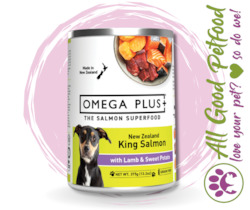 Omega Plus- King Salmon Lamb & Sweet Potato 375g