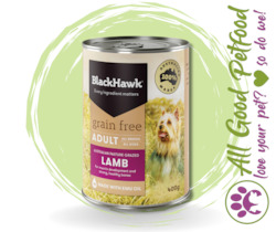 BlackHawk Grain Free Lamb Can - 400g