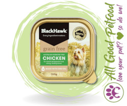 Store-based retail: BlackHawk Dog Grain Free Chicken - 100g