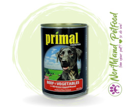 Primal Canned Dog Food - Beef & Vegetable