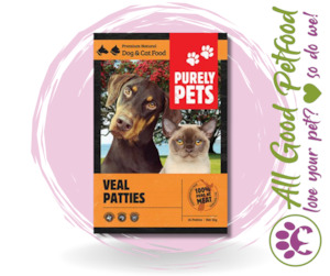 Purely Pets Veal Patties 1kg / IN STORE ONLY