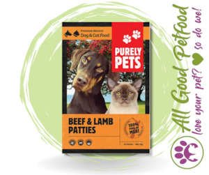 Store-based retail: Purely Pets Beef & Lamb 1kg & 3kg / IN STORE ONLY