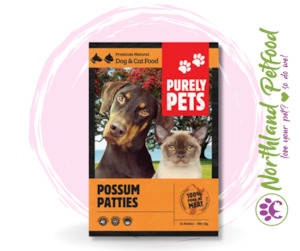 Purely Pets Possum Patties 1kg / IN STORE ONLY