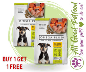 BUY 1 GET 1 FREE Omega Plus King Salmon with Chicken Dry Dog Food 2.4kg