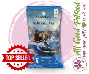 Store-based retail: SALE 10% OFF Addiction Salmon Bleu Grain Free Dry Dog Food