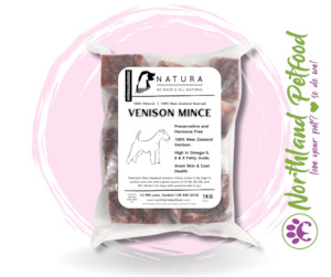 Store-based retail: NATURA Venison Mince 1kg / IN STORE ONLY