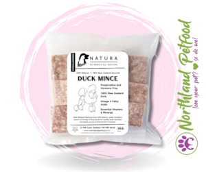 Store-based retail: NATURA Duck Mince 1kg / IN STORE ONLY