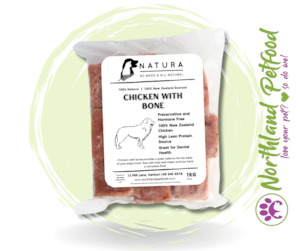 Store-based retail: NATURA Chicken With Bone 1kg / IN STORE ONLY