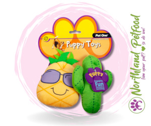 Store-based retail: Pet One Cactus Family - Assorted Puppy Toy