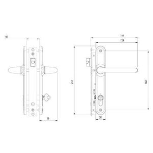 Backset locking latch