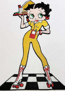 Betty Boop Roller Diner Iron/Sew on Patch