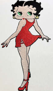 Betty Boop Red Dress Iron/Sew on Patch