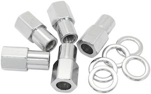 0.750" Shank Open Chrome Wheel Nuts