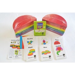 Rainbow blocks set (129) wooden toys