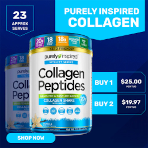 Purely Inspired Collagen Peptides - 20 Serves - Vanilla