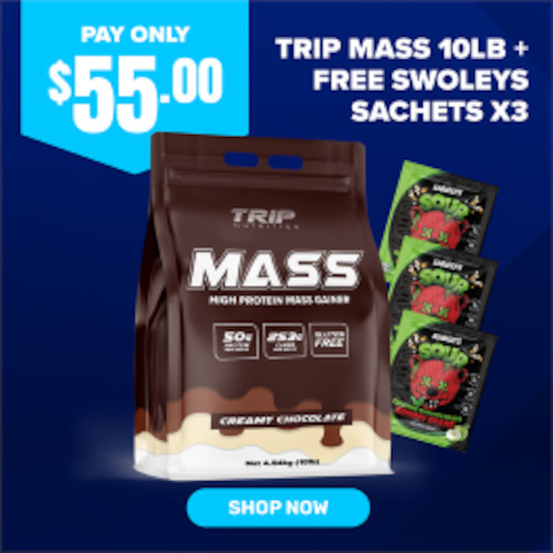 Trip Nutrition Mass Gainer 10lb + Free Swoleys