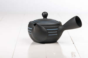 Internet only: Three Kyusu - Matt Black & Blue - 280ml