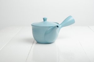 Internet only: Kyusu Sky Blue 270ml - Tokoname