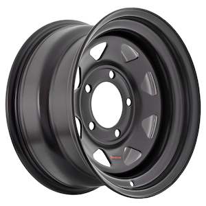 RCK STEEL WHEEL - 8 SPOKE MATT BLACK