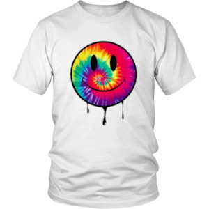 Tie Dye Smiley Tee