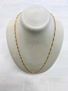 9ct Singapore twist chain