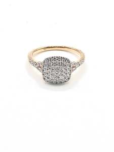 9ct Ladies diamond ring