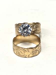 9ct Hawaiian ring set