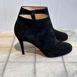 Christian Louboutin Belle 85 Veau Velours Booties - SIZE 37