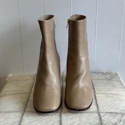 Rebe Leather Ankle Boots - SIZE 39