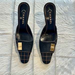 Chanel Heeled Mules - SIZE 39