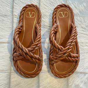 Clothing: Valentino Garavani The Rope Twisted Sandals - SIZE 38