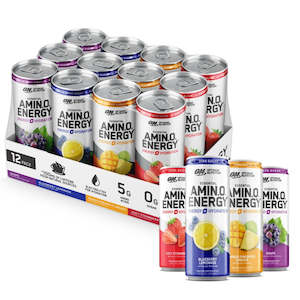 Amino Acids Bcaa: ON Nutrition Amino Energy + Electrolytes Sparkling Rtd 12pk