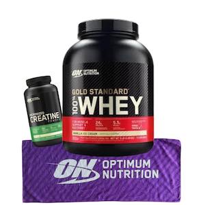 ON Gold Standard Whey 5lb + ON Creatine 300g+ ON Towel Stack