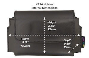 Nutshell #224 Horizontal Leather Belt Case